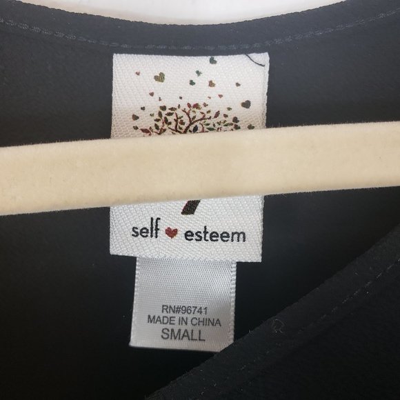 *10/$25* Self Esteem Black Long Sleeve Blouse - Picture 2 of 5